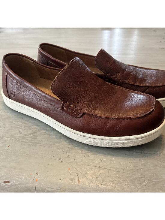 Born Shoes Mahogany Brown Leather Axel Slip On Loafer Mens 13 M main image 8
